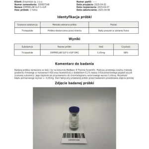 Alternative view of Acetyl GLP-1+GIP (Ozempik, Tirzepatide) 10mg + 3ml BAC