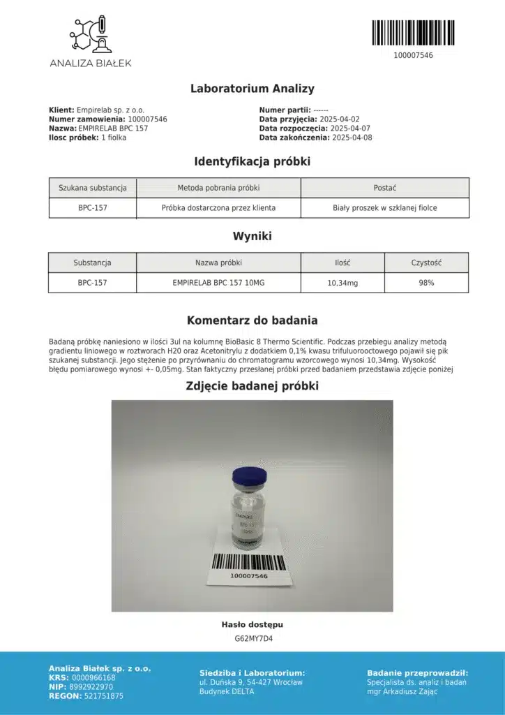 BPC-157 10mg + 3ml BAC - obrazek 2