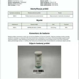 Alternative view of NAD+ 500mg +10ml BAC