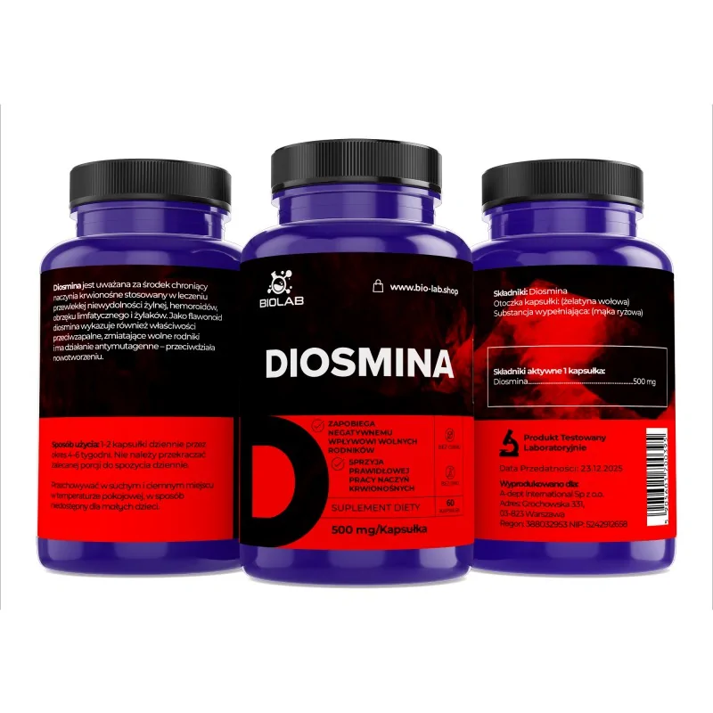 DIOSMINA 500mg 60kaps